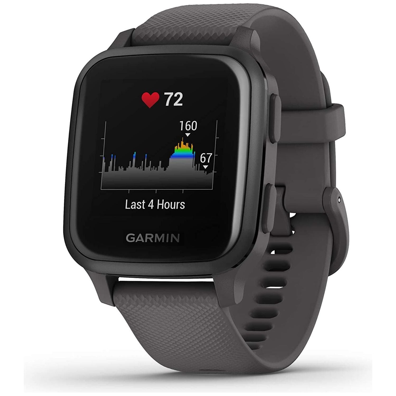 Garmin,Garmin Venu Sq Smart Watch - Shadow Grey/Slate Bezel - Gadcet.com
